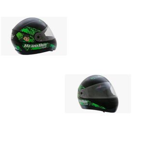 Capacete Gow Hero Kids Boy Tamanho 54 Preto/Verde