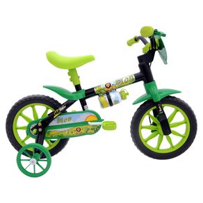 Bicicleta Infantil Masculina Aro 12 Mtb Lion - Cairu Referência 121483 Preto/Verde
