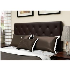 Cabeceira Casal Probel Hampton 1.42 CORINO MARROM CBZ