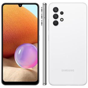 Smartphone Samsung Galaxy A32 128GB 4G Wi-Fi Tela 6.4'' Dual Chip 4GB RAM Câmera Quádrupla + Selfie 20MP BRANCO BIVOLT