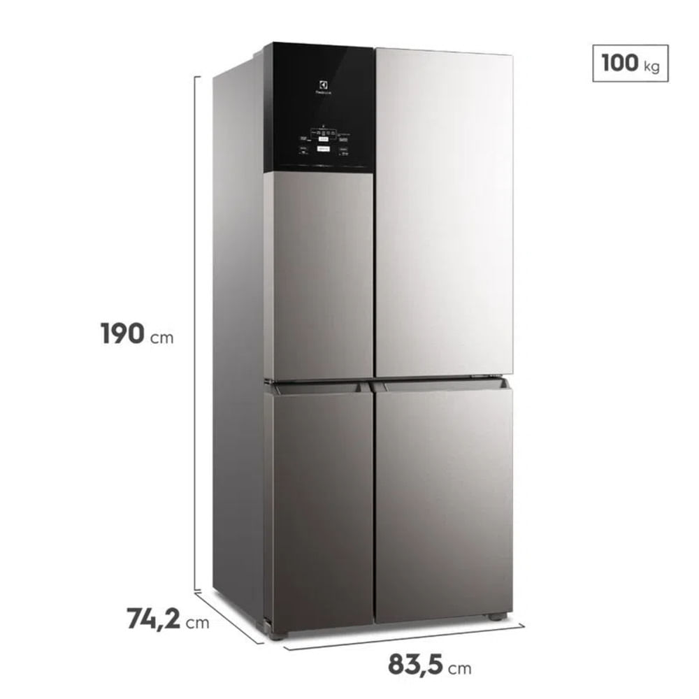 Geladeira Electrolux IQ8S 581 Litros Frost Free Inverter Multidoor