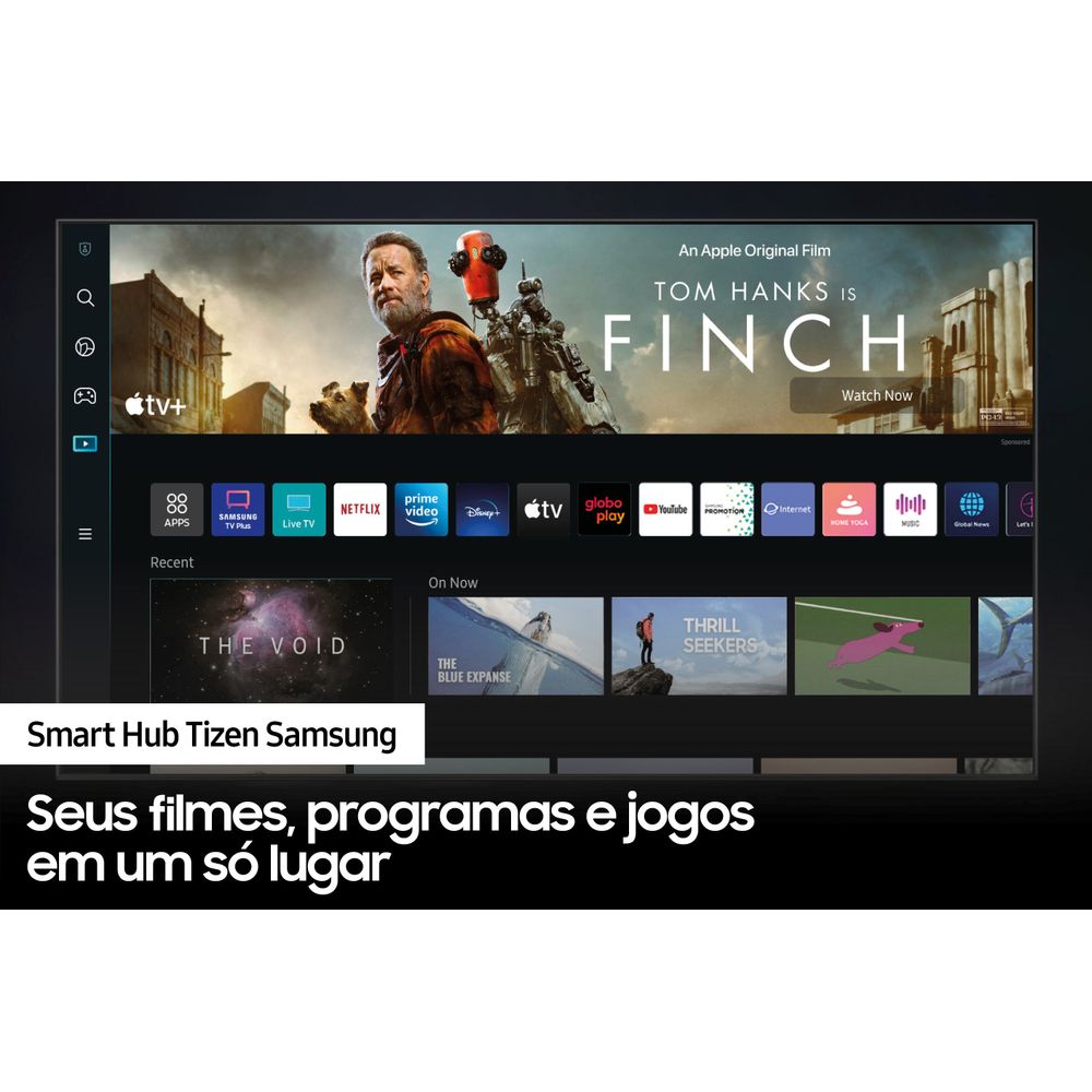 TV Samsung 43 Led Smart Ultra UN43CU7700GXZD HD USB 4K Alexa - Novalar