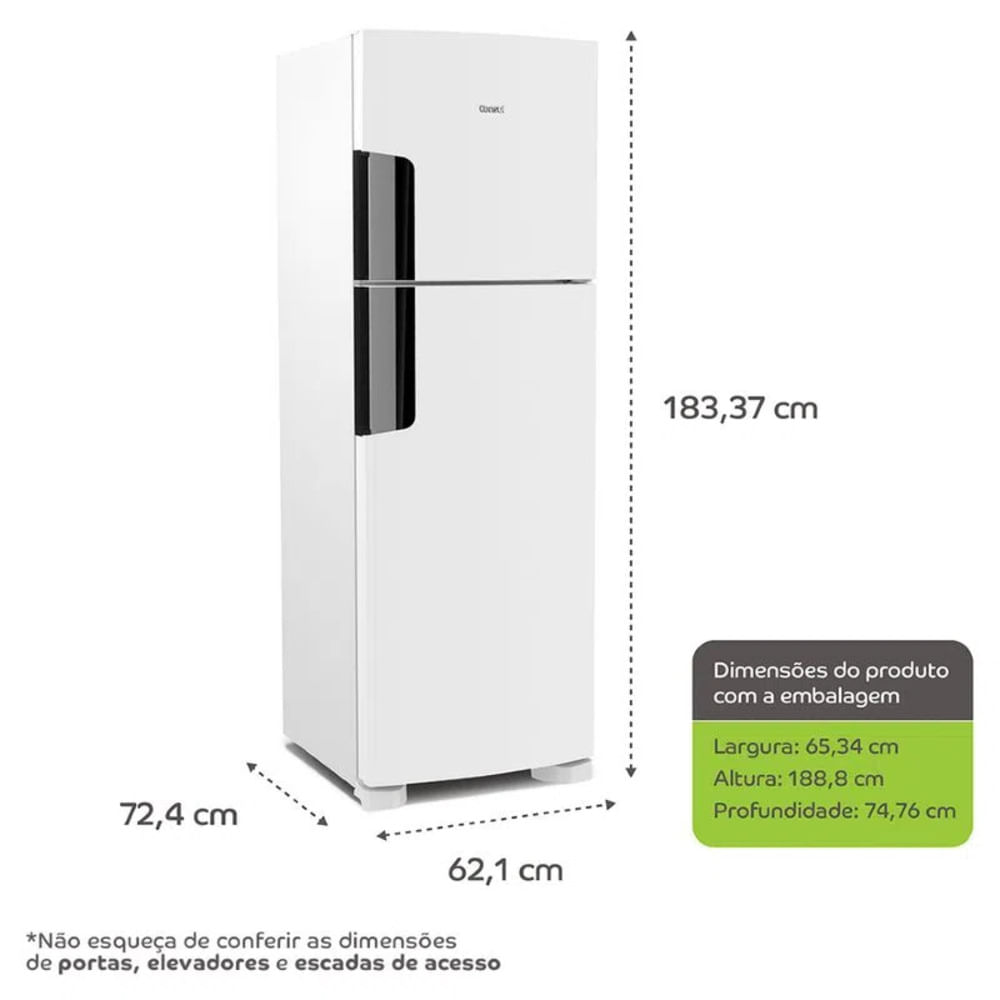 Refrigerador Consul CRM44 2 Portas 386 Litros - Novalar