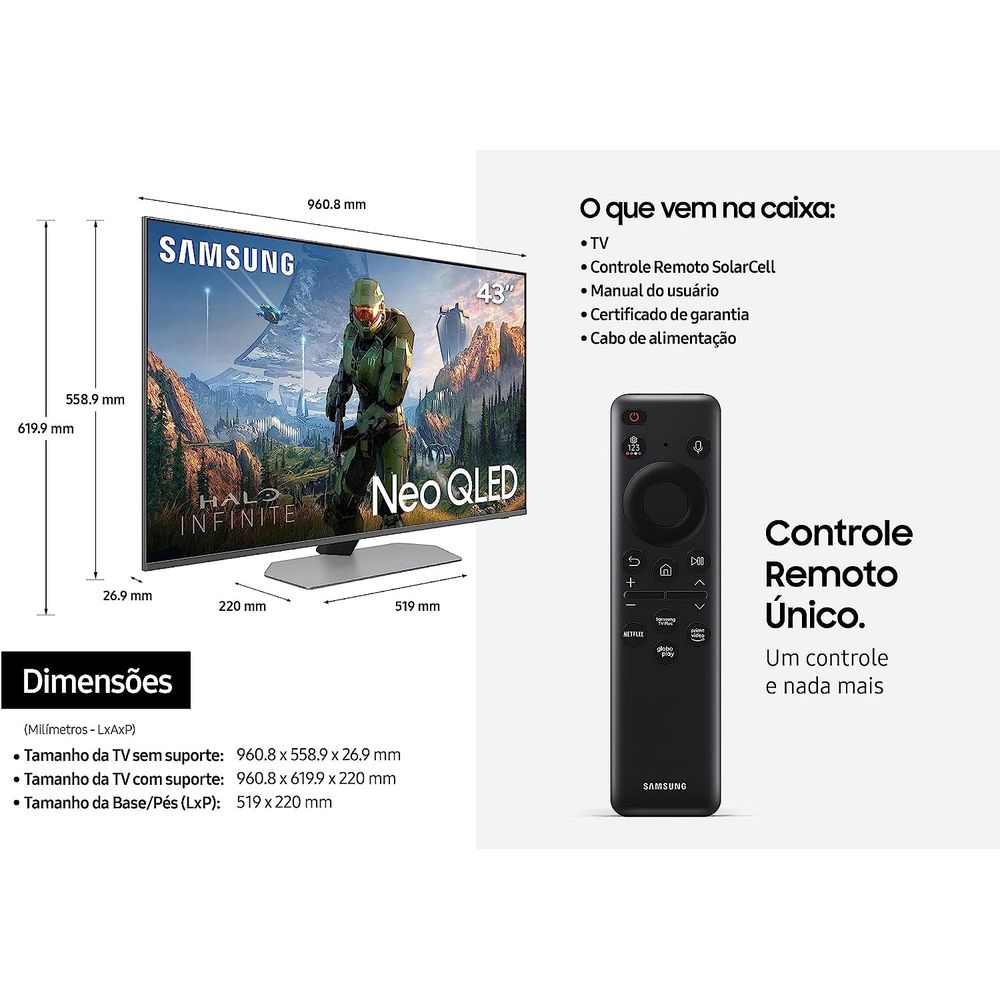 Smart TV Samsung 55'' Neo QLED 4K - Novalar