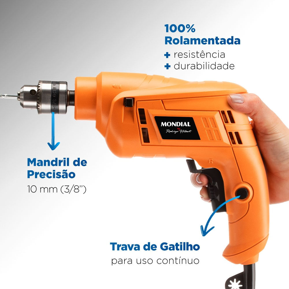 Furadeira de Impacto Mondial Fi Rh 02 550W - Novalar