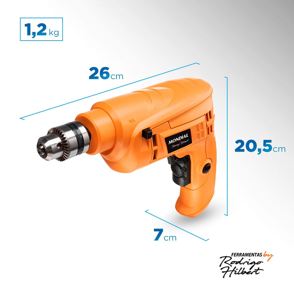 Furadeira de Impacto Mondial Fi Rh 02 550W - Novalar