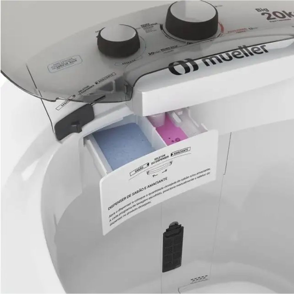 Lavadora Mueller Big 20kg Semi Automática - Novalar