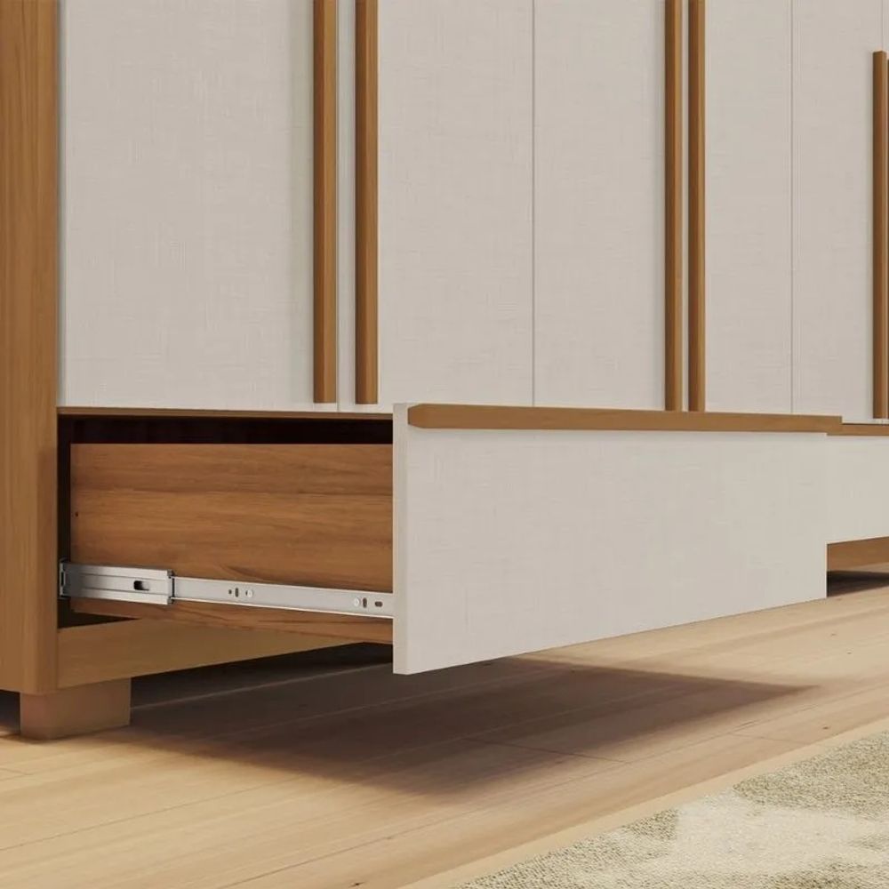 Guarda-roupa Notável NT 6035 com Espelho 6 Portas 3 Gavetas - Novalar