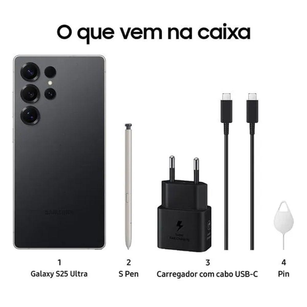 Smartphone Samsung Galaxy S25 Ultra 5G 512GB - Novalar
