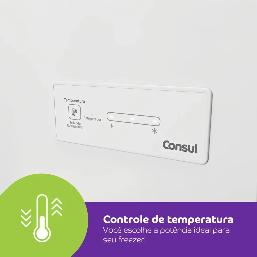 Freezer Horizontal 528 Litros Consul CHB53MBANA - Novalar