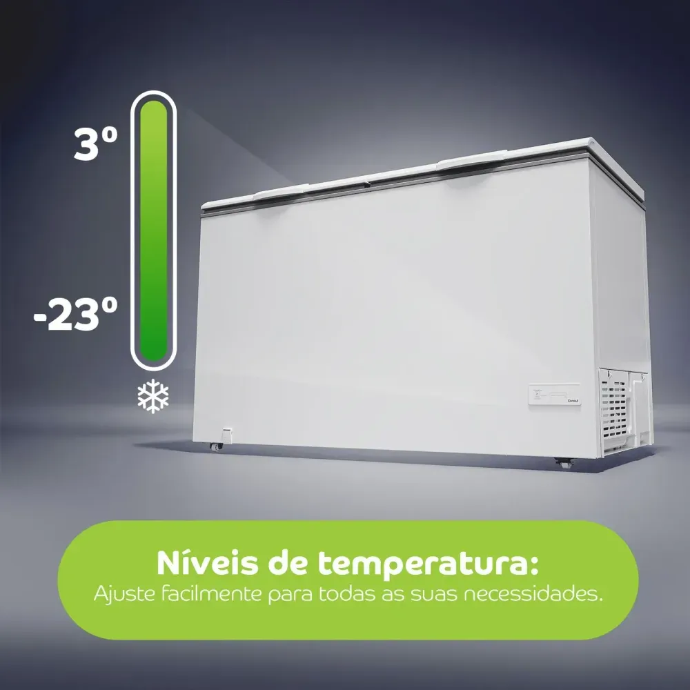 Freezer Horizontal 528 Litros Consul CHB53MBANA - Novalar