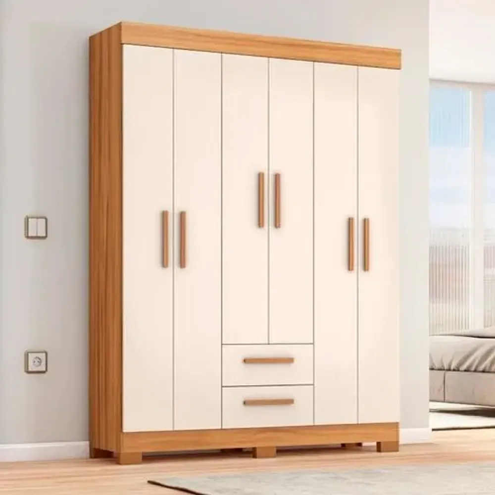 Roupeiro Notável NT6015E 6 Portas – Notável - Novalar