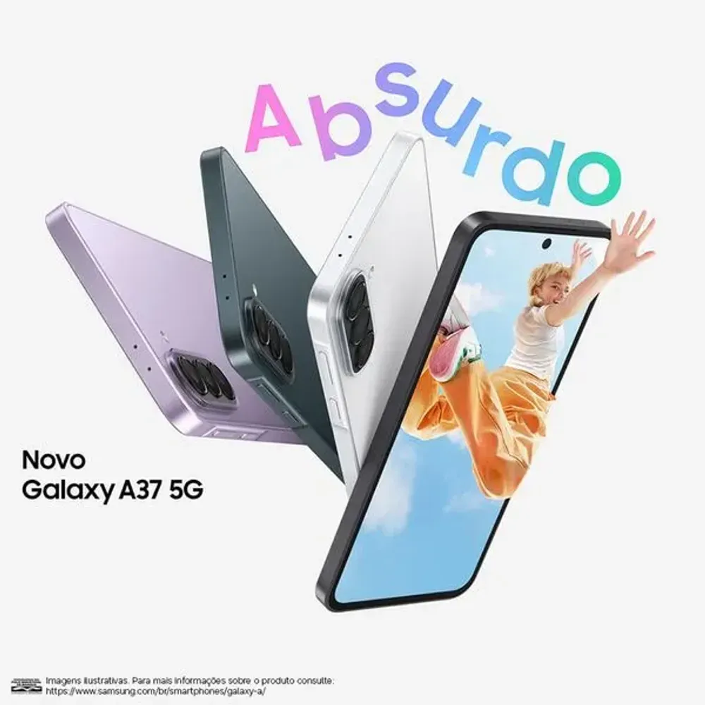 【SIMフリー】Galaxy A37 5G｜8/256GB｜バイオレット【新品】 Celular Samsung Galaxy A37 5G 256GB Dual Chip 50MP Tela 6,7 - Novalar