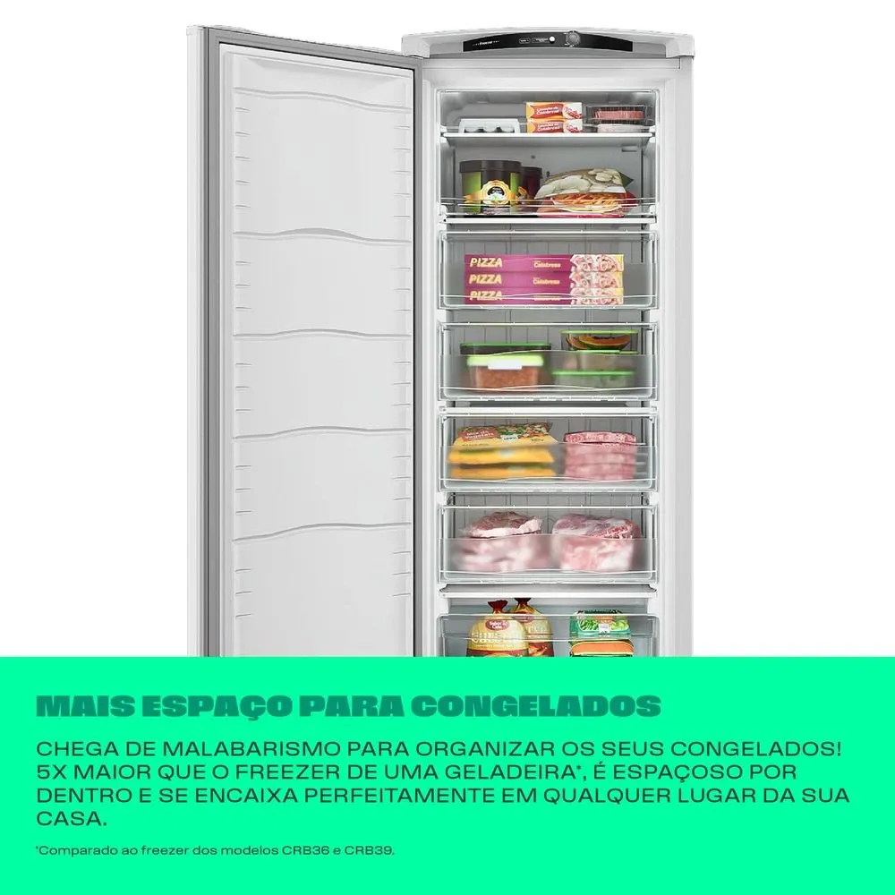 Freezer Vertical Consul CVU26M 254 Litros – Conservação